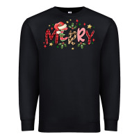 Black merry Premium Sweatshirt - MaliasSmallBusiness