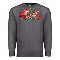Charcoal Heather merry Premium Sweatshirt - MaliasSmallBusiness