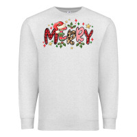 Oatmeal Heather merry Premium Sweatshirt - MaliasSmallBusiness