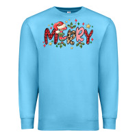 Ocean Blue merry Premium Sweatshirt - MaliasSmallBusiness