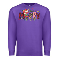 Purple merry Premium Sweatshirt - MaliasSmallBusiness