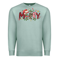 Seafoam merry Premium Sweatshirt - MaliasSmallBusiness