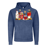 Vintage Denim santa fuel coffee cups Vintage Hoodie - texasbilliewilder