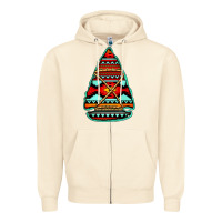 Sandshell aztec arrowhead Zipper Hoodie - Jasminsmagicworld