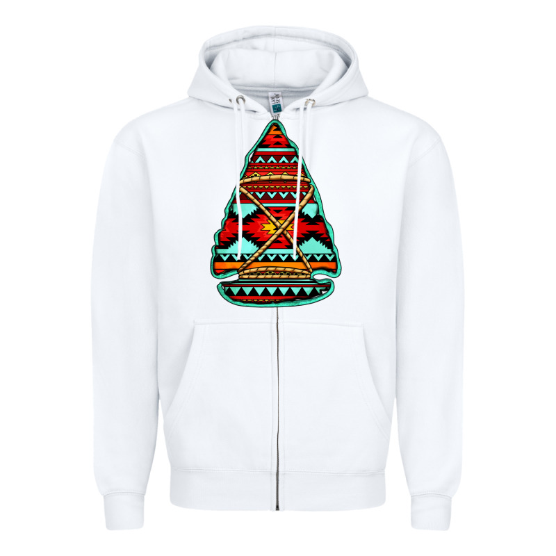 Aztec Arrowhead Zipper Hoodie by Jasminsmagicworld | Teevron