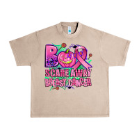 French Oak halloween boo with cancer ribbon breast cancer sca Urban Heavy Tee - AdoDesignShop