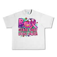 Lunar Rock halloween boo with cancer ribbon breast cancer sca Urban Heavy Tee - AdoDesignShop