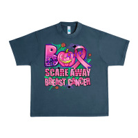 Midnight Navy halloween boo with cancer ribbon breast cancer sca Urban Heavy Tee - AdoDesignShop
