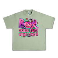 Oil Green halloween boo with cancer ribbon breast cancer sca Urban Heavy Tee - AdoDesignShop