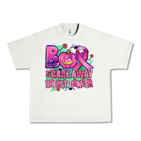 Pistachio halloween boo with cancer ribbon breast cancer sca Urban Heavy Tee - AdoDesignShop