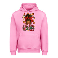 Fuchsia Pink santas favorite postal worker afro messy bun Urban Hoodie - texasbilliewilder