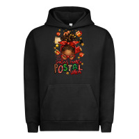 Pigment Black santas favorite postal worker afro messy bun Urban Hoodie - texasbilliewilder