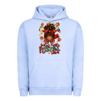 Pigment Grape Ice santas favorite postal worker afro messy bun Urban Hoodie - texasbilliewilder