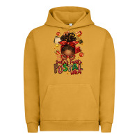 Pigment Peanut Butter santas favorite postal worker afro messy bun Urban Hoodie - texasbilliewilder