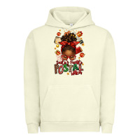 Pigment Pistachio santas favorite postal worker afro messy bun Urban Hoodie - texasbilliewilder