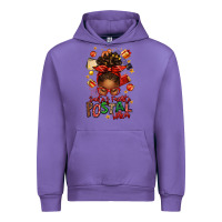 Tulip santas favorite postal worker afro messy bun Urban Hoodie - texasbilliewilder