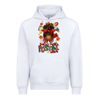 White santas favorite postal worker afro messy bun Urban Hoodie - texasbilliewilder