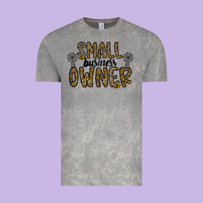 Small Business Owner Vintage Tee Designed By Cowhidedigitalart