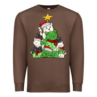 Chestnut Christmas cat tree Premium Sweatshirt - MaliasSmallBusiness
