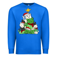 True Royal Christmas cat tree Premium Sweatshirt - MaliasSmallBusiness