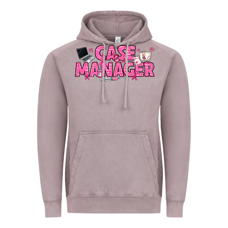 Breast Cancer Case Manager Vintage Hoodie by texasbilliewilder | Teevron