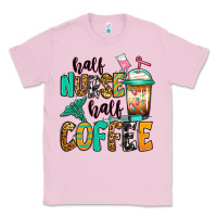 Bubblegum Pink half nurse half coffee Classic Tee - Jasminsmagicworld
