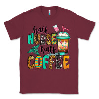 Burgundy half nurse half coffee Classic Tee - Jasminsmagicworld
