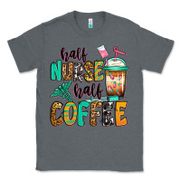 Charcoal Heather half nurse half coffee Classic Tee - Jasminsmagicworld