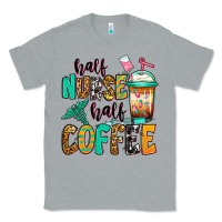 Heather Grey half nurse half coffee Classic Tee - Jasminsmagicworld