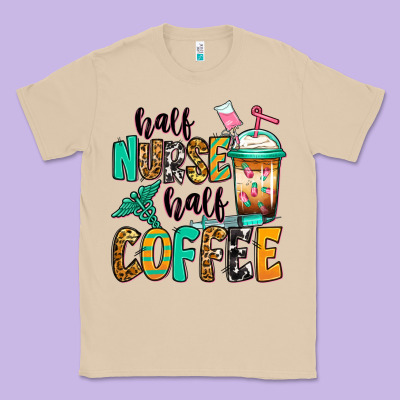 Half Nurse Half Coffee Classic Tee Designed By Jasminsmagicworld