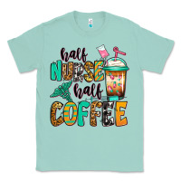Seafoam half nurse half coffee Classic Tee - Jasminsmagicworld