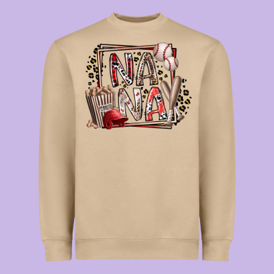 Nana Baseball Heavyweight Sweatshirt Designed By Racoondesign
