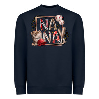 Navy nana baseball Heavyweight Sweatshirt - RacoonDesign