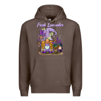 Coffee fresh lavender gnome Premium Hoodie - BarkalooDesign
