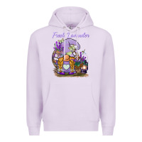 Lilac fresh lavender gnome Premium Hoodie - BarkalooDesign
