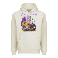 Oatmeal Heather fresh lavender gnome Premium Hoodie - BarkalooDesign