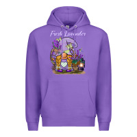 Purple fresh lavender gnome Premium Hoodie - BarkalooDesign