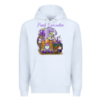 White fresh lavender gnome Premium Hoodie - BarkalooDesign