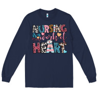 Navy nursing is a work of heart Long Sleeve Tee - BundleAndBundleShop