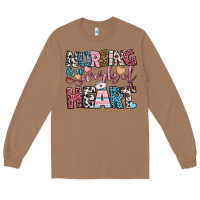 Toasted Coconut nursing is a work of heart Long Sleeve Tee - BundleAndBundleShop
