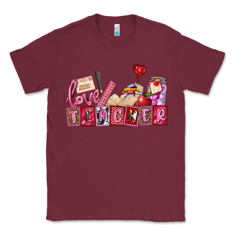 Valentines Day Teacher Classic Tee by AdoDesignShop | Teevron