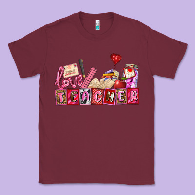 Valentines Day Teacher Classic Tee Designed By Adodesignshop