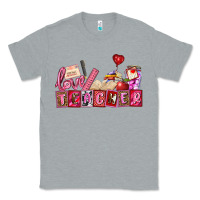 Heather Grey valentines day teacher Classic Tee - AdoDesignShop
