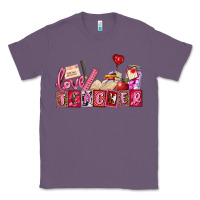 Lavender valentines day teacher Classic Tee - AdoDesignShop