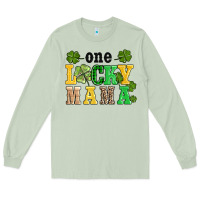 Matcha one lucky mama Long Sleeve Tee - AdoDesignShop