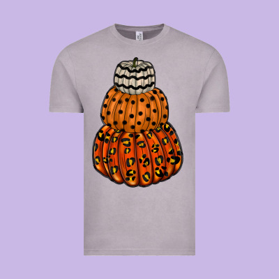 Pumpkin Halloween Vintage Tee Designed By Racoondesign