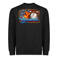 Black western american flag baseball Heavyweight Sweatshirt - HRA Design Shop