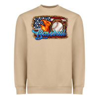 Mushroom western american flag baseball Heavyweight Sweatshirt - HRA Design Shop