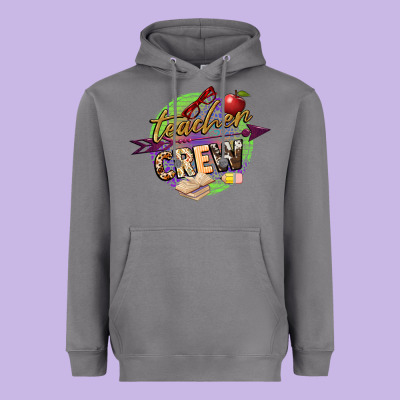 Teacher Crew Heavyweight Hoodie Designed By Nancycooperartshop