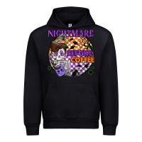 Black Nightmare before the coffee halloween Urban Hoodie - NancyCooperArtShop